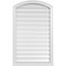 Ekena Millwork Arch Top Surface Mount PVC Gable Vent w/ 2"W x 2"P Brickmould Sill Frame, 26"W x 40"H GVPAR26X4003SN - alternate 1